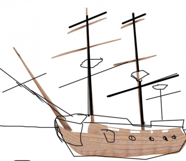 Creation of Ghost Ship: Step 4